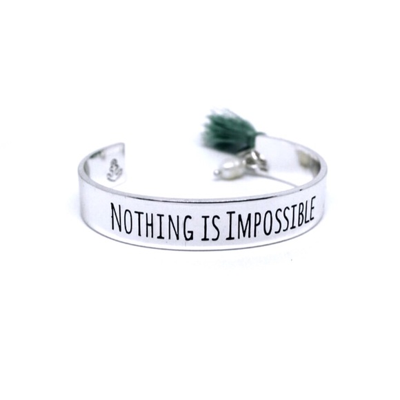 Jewelry - 🌈4/$15 Nothing is impossible Vintage Bracelet.